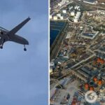 У Росії поскаржилися на атаку дронів: БлЛА націлилися на НПЗ, російська ППО – на багатоповерхівку
